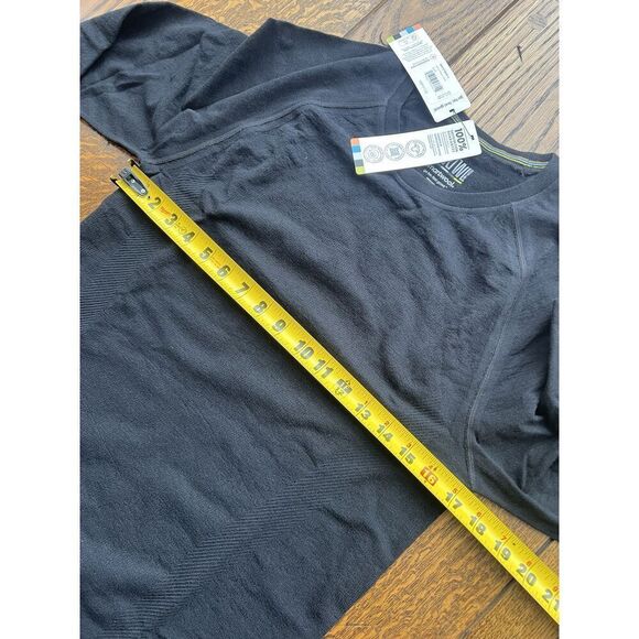 Smartwool Active Intraknit Crew Neck Black Stretch Quick Dry Men's Large NWT - Picture 6 of 6
